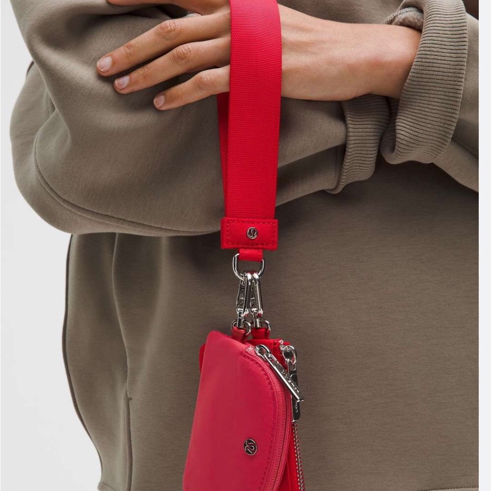 Lululemon Red Strap Crossbody Pouch